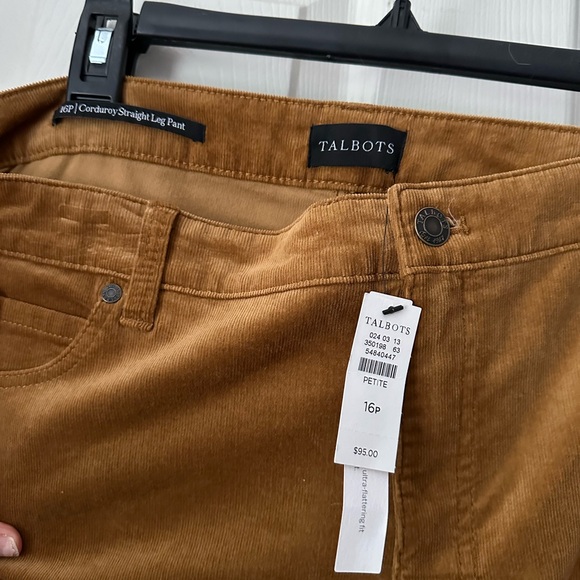 Talbots STRETCH CORDUROY STRAIGHT LEG PANTS - Picture 3 of 9